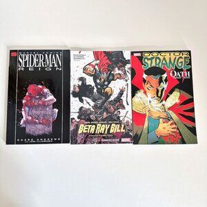 MARVEL COMICS SPIDER MAN REIGN BETA RAY BILL DOCTOR STRANGE THE OATH BOOKS SIGNE